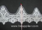 White Nylon Eyelash Lace Trim with 32cm Width for Bed Sheets CY-HB3240