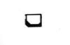 iPhone 5 Nano MINI SIM Adapter With Black Plastic ABS 1.5 x 1.2cm