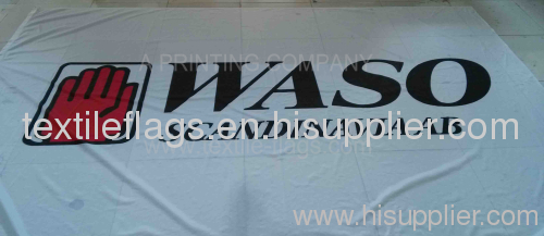 WASO knitted polyester woven/spun polyester flag