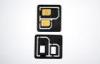 3.9 x 3.4cm Plastic ABS Dual SIM Card Adapters For Regular Phone