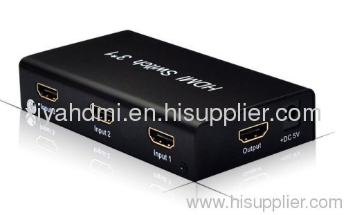 HDMI switch 3*1,with metal housing,support 3D