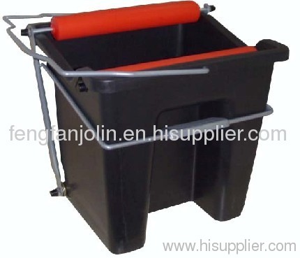 14L Black Wringer Mop Bucket