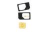 1.5 x 2.5cm Black Regular Micro SIM Card Adaptor 3FF - 2FF