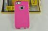 Outer Box Phone Case for iphone 5 2 layers TPE + PC Avon pink