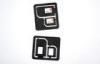 iPhone5 Plastic ABS 2 in 1 SIM Adapter , Combo Nano SIM Adaptor