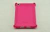 Blushed Outer Box Phone Case for ipad mini ,TPE with belt clip