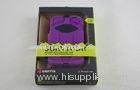 Purple and black Cell Phone Survivor Case for iphone 4s protective silicone cases