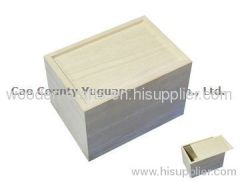 plain wooden packing box