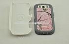 TPE Samsung Galaxy S3 Hard Shell Case i9300 3-layers Outerbox pink waterproof