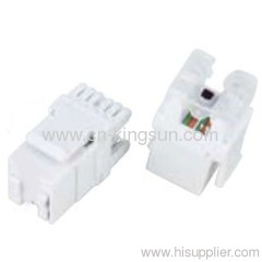 180° RJ45 Keystone Jack with dust cover