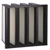 Large Air Flow V-Bank Air Filter with Plastic Frame