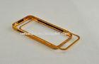 For samsung galaxy s4 aluminum frame metal bumper Case golden , Protecting screen