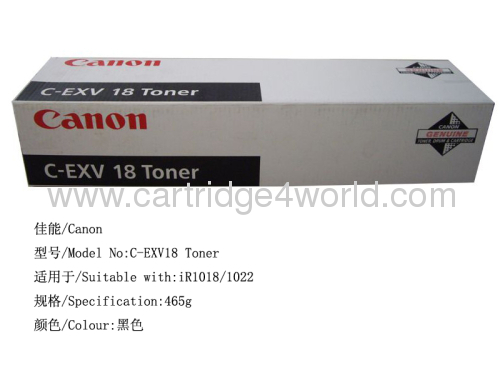 Canon Canon C-EXV18 Genuine Original Laser Toner Cartridge High Page Yield High Quality Factory Direct Sale
