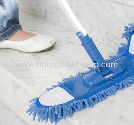 Red ultrafine fiber chenille flat mop