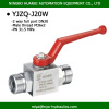 YJZQ male x male thread high pressure steel ball valve parts supplied