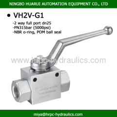 high pressure bsp female thread full port hydraulic 2 way Ball valve cf8m 1000 wog