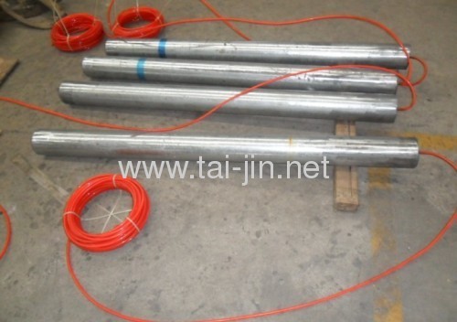 Supply  titanium canister anode Galvanized steel Tube with Petroleum coke