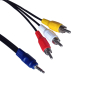 RCA cable 3.5mm 4C Plugs to 3 RCA Plugs