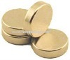 Gold Disc magnets ring 