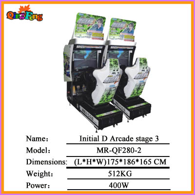 29 (Double players) Initial D Arcade stage 3 MR-QF280-2 racing game machine