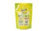 Yellow Stand Up Plastic Powder Packaging Bags With Side Handle