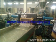 pulse backflush screen changer for plastic extrusion plant
