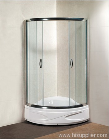 shower enclosure with Polished aluminum alloy frame