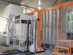 metal door powder coating unit