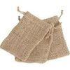 Personalized Plain Jute Drawstring Gift Pouches , Natural Drawstring Bag