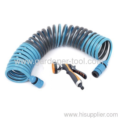 Garden PU Retract Water Hose With Nozzle