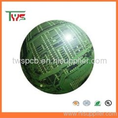 Round printed circuit board ,green solder msak .