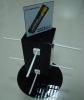 Black rotatable battery display stands