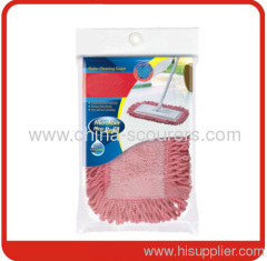 Magic flat Mop Refill with Pink+white colour