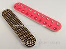 Sand paper Gold glass stone Emery Board Nail File , Diamond nail file