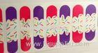 OEM flower pattern Kids Finger Nail Stickers Environment Friendly Ink and Glue