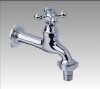 Brass Horizontal Ceramic Sheet Single Cross Zinc Handle Water Faucet for Washing Machine