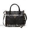 Black Textured Pu Leather Handbag Versatile For Cell Phone And Belongs