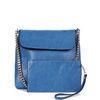 Blue Small Leather Totes Handbags Rectangle , Fashionable For Women