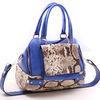 Animal Print Blue Leather Totes Handbags Grace , Exquisite For Travel