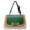 Green Single Strap Leather Shoulder Tote Handbags Diagonal With Buckle