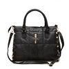 Black Textured PU Tote Bag Versatile For Cell Phone And Belongs