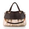 Ruched Leather Animal Print Handbags
