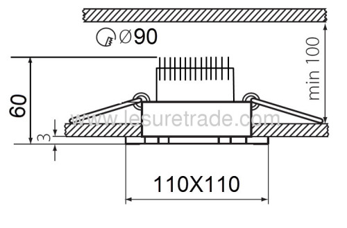 LED CEILING LIGHTS lamp 5*1W oxeye