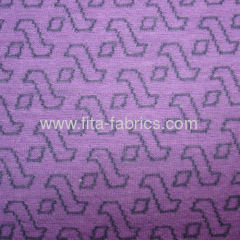Yarn dyed interlock fabric blended of 55%wool 45%polyester