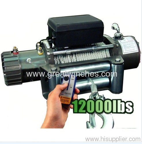 Truck Electric Winch With 12000lb Pulling Capacity