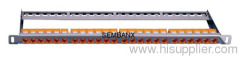 CAT6 UTP 24 ports module type 0.5U Patch Panel