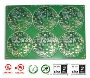 pcb green mask material,sample pcb,fr1 single sided pcb,round shape pcb