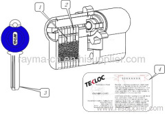 Computer Key Euro Cylinder