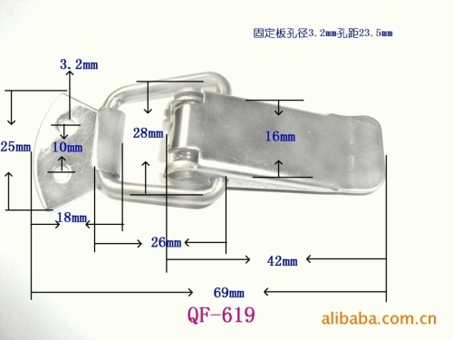 China Stainless steel clip China Stainless steel closed seal