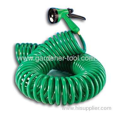 15M EVA Garden Coil Hose With Brass Connector